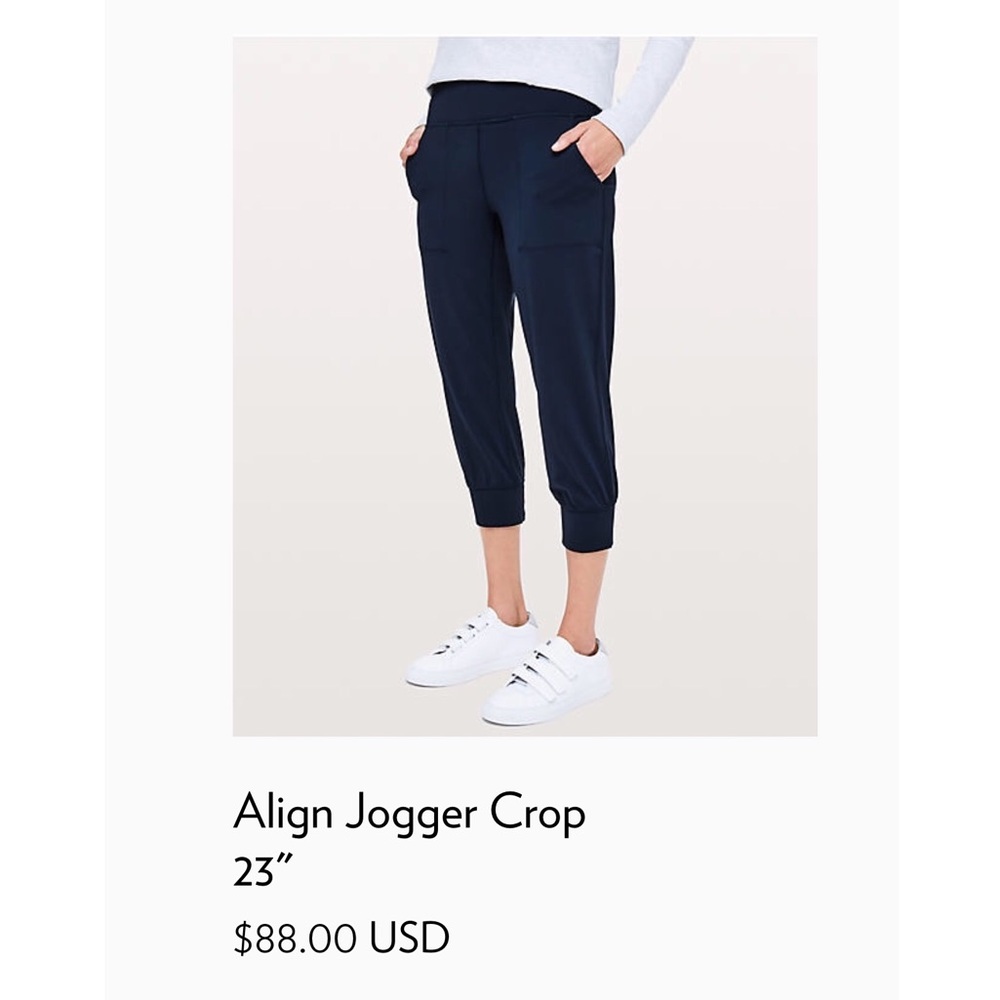 NEW lululemon align jogger crop lulu leggings
